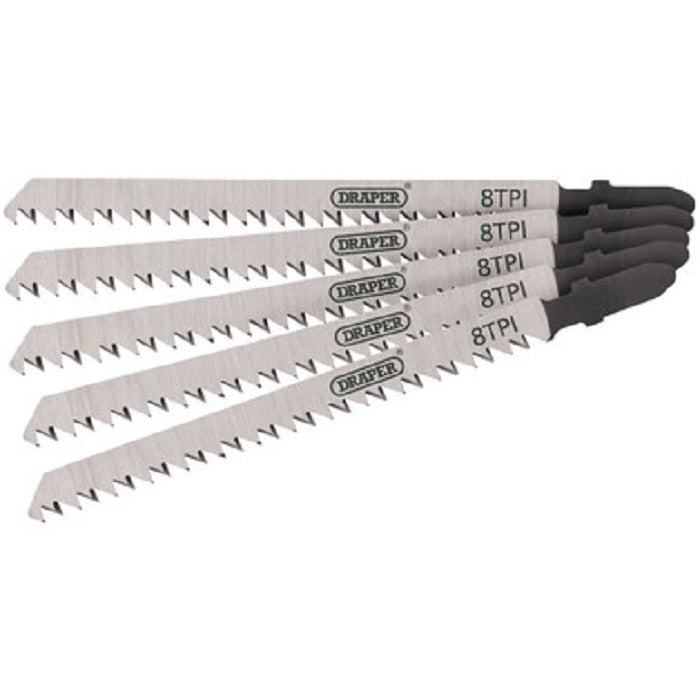 Draper Jigsaw Blade Set, 100mm 5 Piece