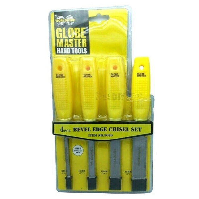 Globe Master Bevel Edge Chisel Set 4pcs