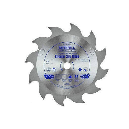 Faithfull Circular Saw Blade 190mm