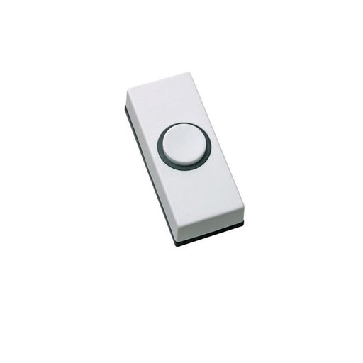 Axiom Bell Push Rectangular White