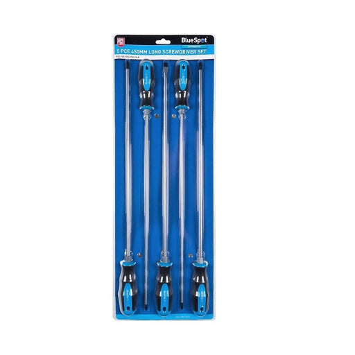 Blue Spot 450mm Long Screwdriver Set 5pcs