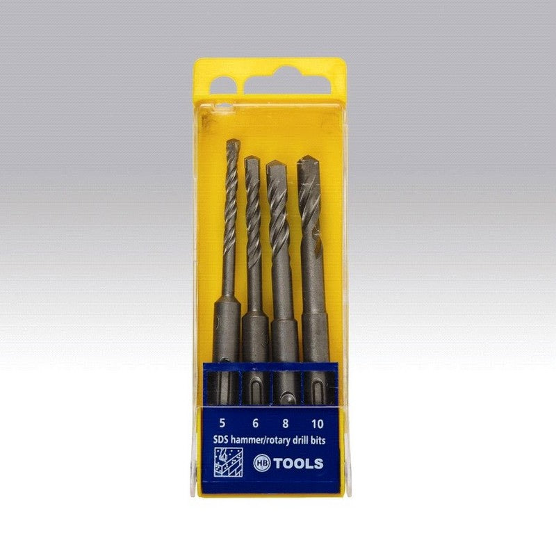 HB 4pc SDS Drill Bit Set