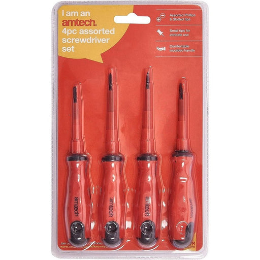 Am-Tech 4pc Screwdriver Set