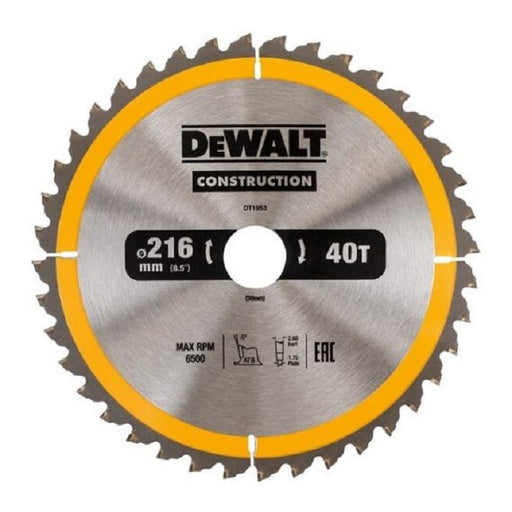 Dewalt Circular Saw Blade 216x30mm x40T