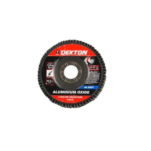 DEKTON 115mm Aluminium Oxide flap Disc 40GRI