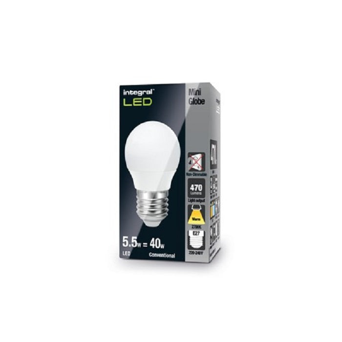 Integral Golf Ball Bulb E72 5.5W 2700K Non-Dimmable