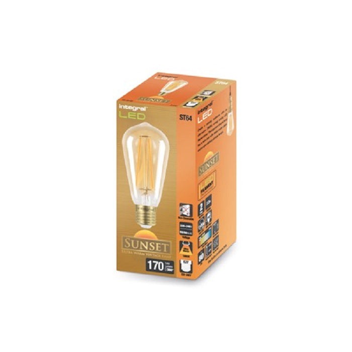 Integral Globe Bulb G80 E27 2.5W Ultra-Warm 1800K