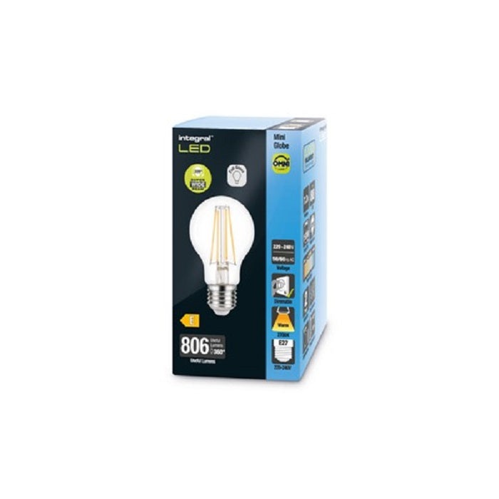 Integral LED Omni Filament GLS Bulb E27 806Lm 7W 2700K