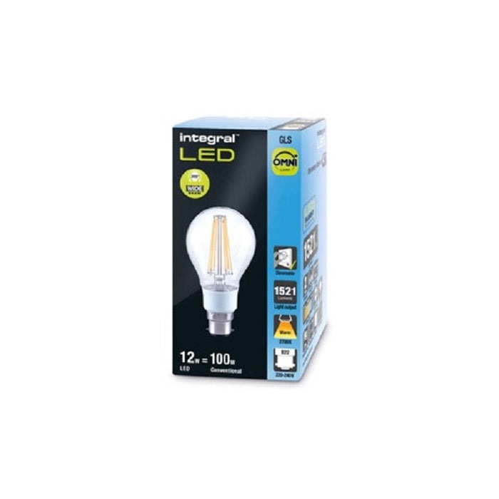 Integral LED GLS Bulb B22 Fila Dimmable L1521 End
