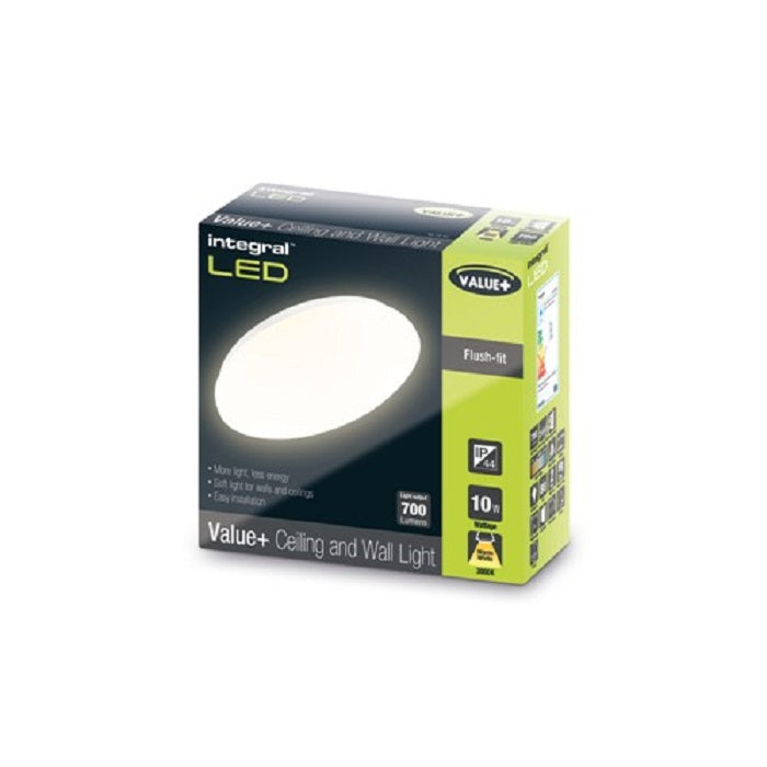 Integral LED Value+ Ceiling/Wall Light 10W 3000K