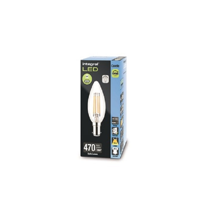 Integral LED Omni Filament Candle Bulb B15 4.2W