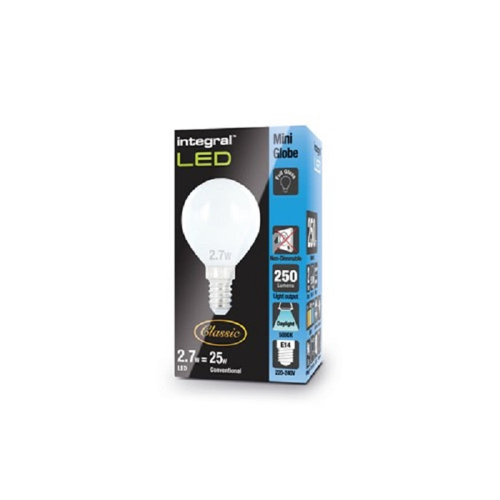 Integral Classic Golf Ball Bulb 2.7W 5000K