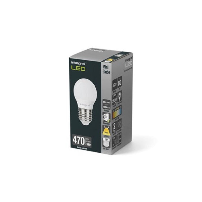 Integral Golf Ball Bulb E27 5W 2700K Dimmable