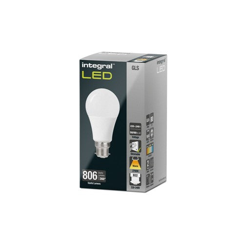 Integral GLS Bulb B22 806Lm 8.8W 2700