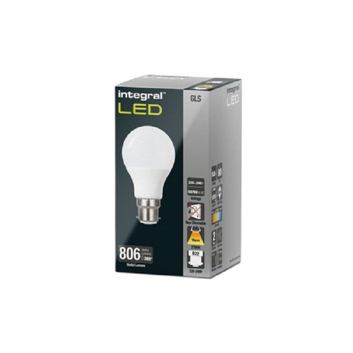 Integral GLS Bulb B22 8.8W 2700K Non-Dimmable