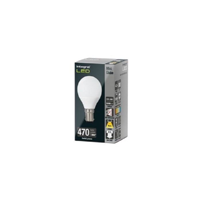 Integral Golf Ball Bulb B15 470Lm 4.2W 2700K Non-Dimm 240 Beam Frosted