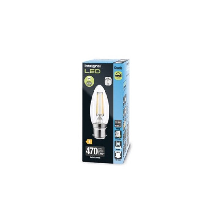 Integral LED Omni Filament Candle B22 4.2W 4000K Dimmable