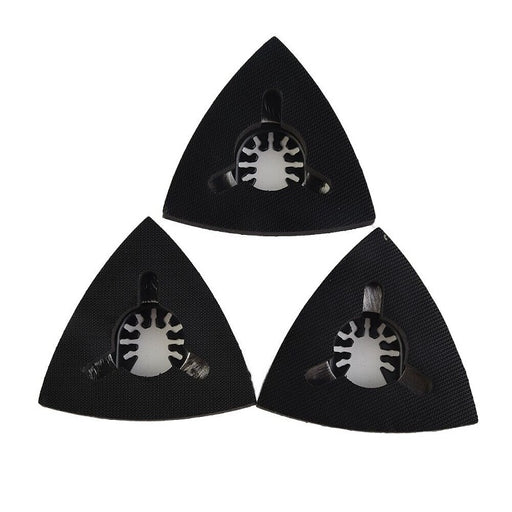 3pcs Triangular Oscillating Tool Sanding Pad Quick Release Oscillating Tool For Bosch DeWalt Craftsman Multi Tool Sanding Pads