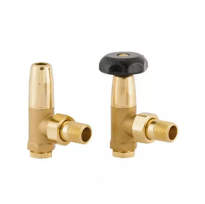 TAURUS Bronze Radiator Valve 1/2' Pair 3/4' nut