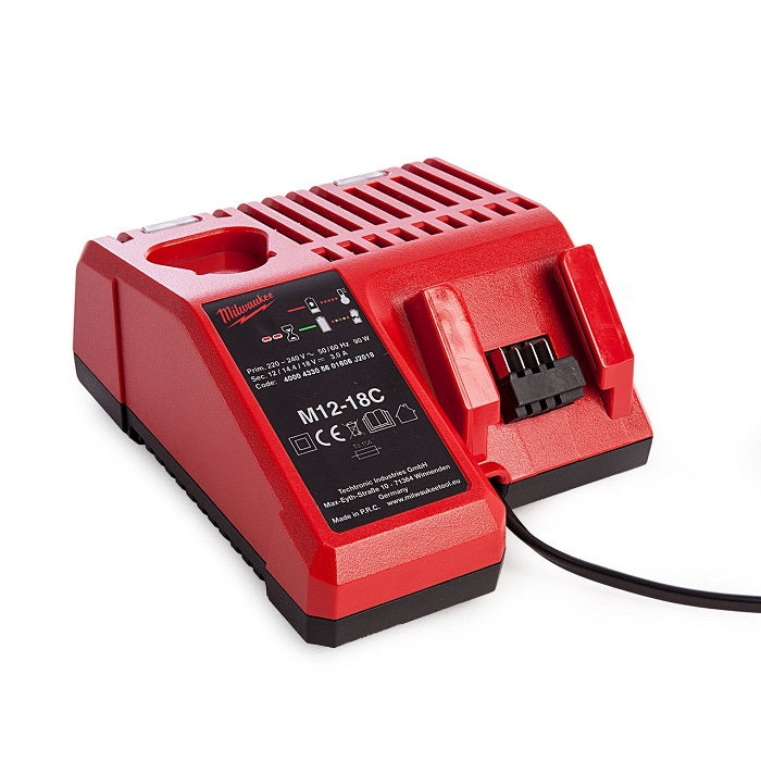 Milwaukee 12V 14.4V 18V Multi-Voltage Rapid Dual Battery Charger For Milwaukee M12-18C