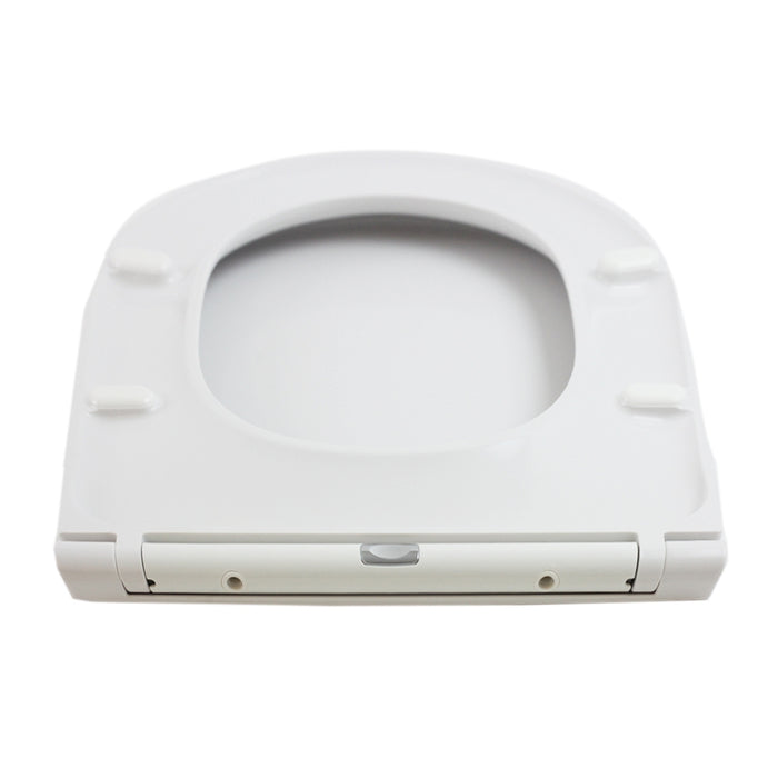 Euroshowers Long D Slimline Soft Close Toilet Seat & Cover White