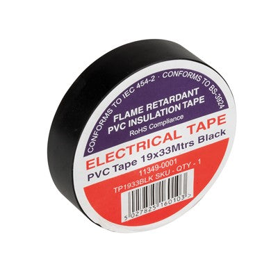 PVC Insulation Tape 19X33M Black