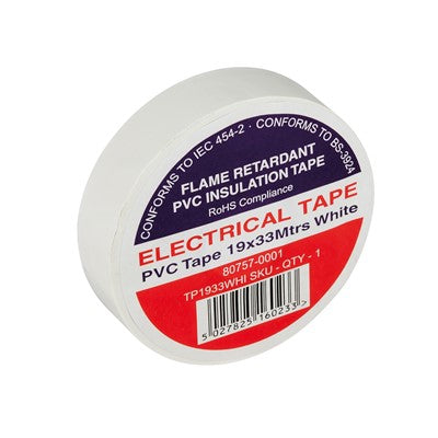 PVC Insulation Tape 19X33M White