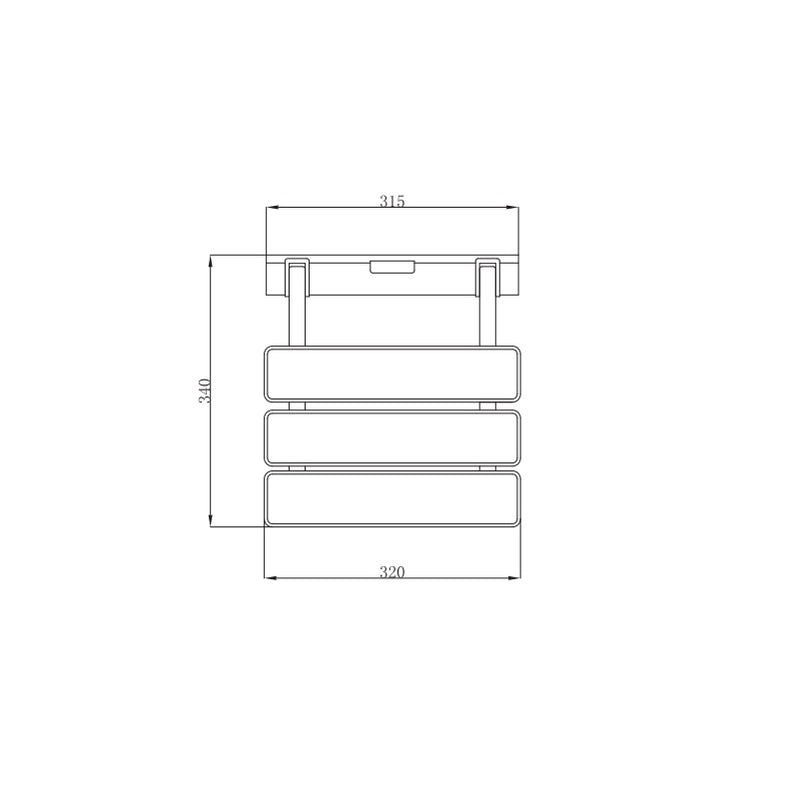 KeyPlumb - Fold Up Shower Seat - White