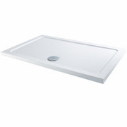 1100x800mm Rectangular 30mm Shower Tray White