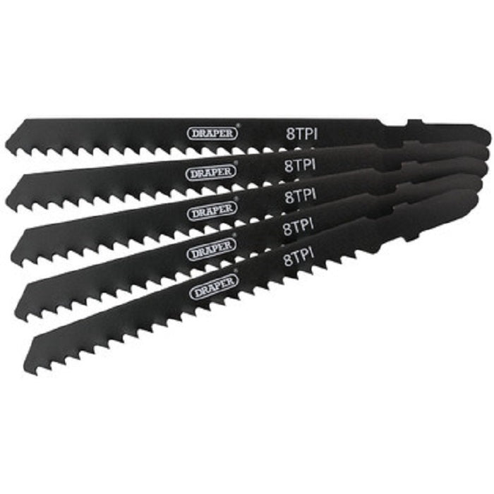 Draper Jigsaw Blade Set, 100mm 5 Piece