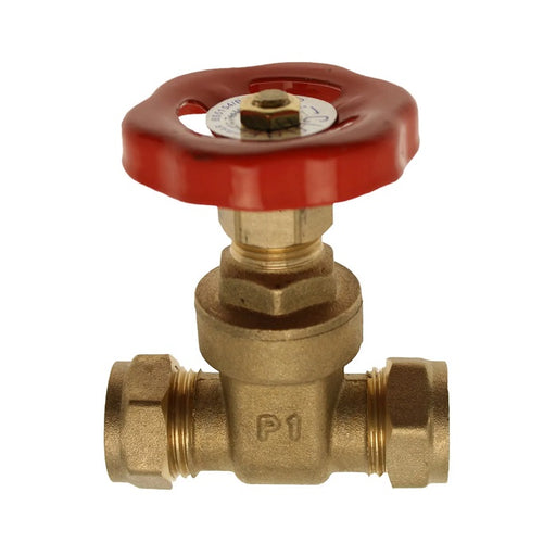 Embrass Peerless 22mm Gate Valve Brass C x C