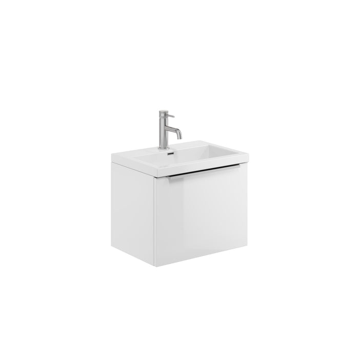 Muro 500 Wall Cabinet & Basin Gloss WHITE no tap included