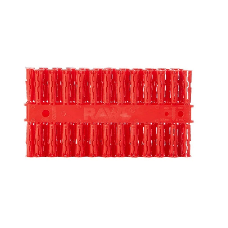 Rawlplug Red Wall Plugs 6mm x 28mm Pk96