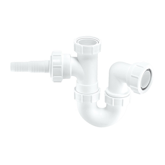 McAlpine 1½” Sink Trap with Horizontal Domestic Appliance Nozzle WM2