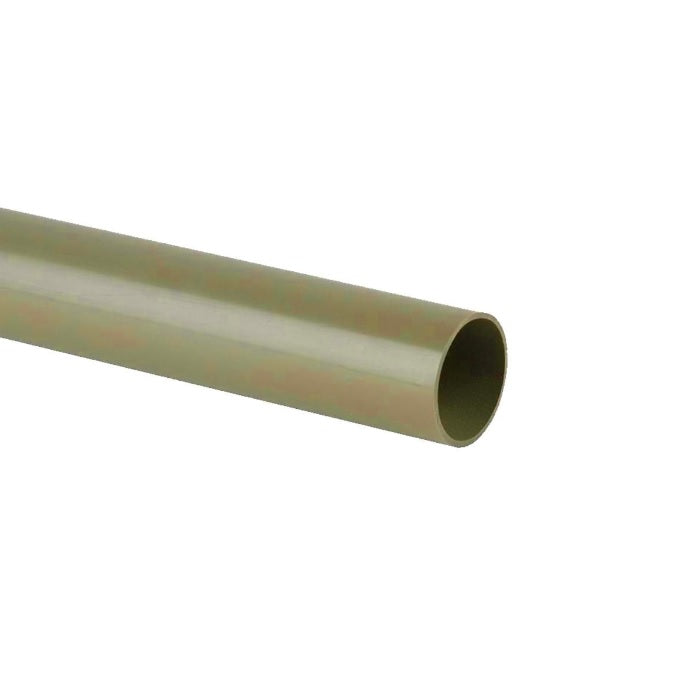 Aquaflow 50mm X 3m Waste Plain End Pipe - Grey