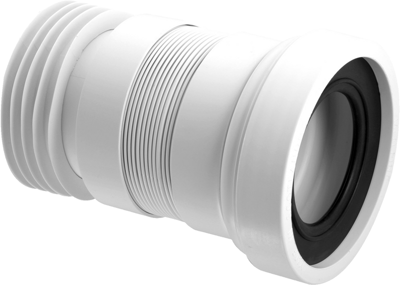 McAlpine WC-F18R 160mm Straight Flexible Pan Connector