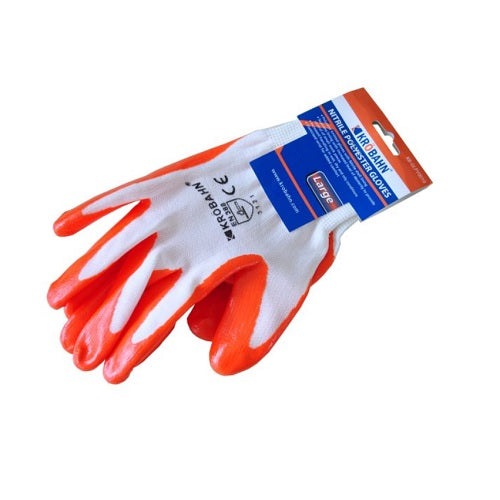 Krobahn Nitrile Polyester Gloves Large