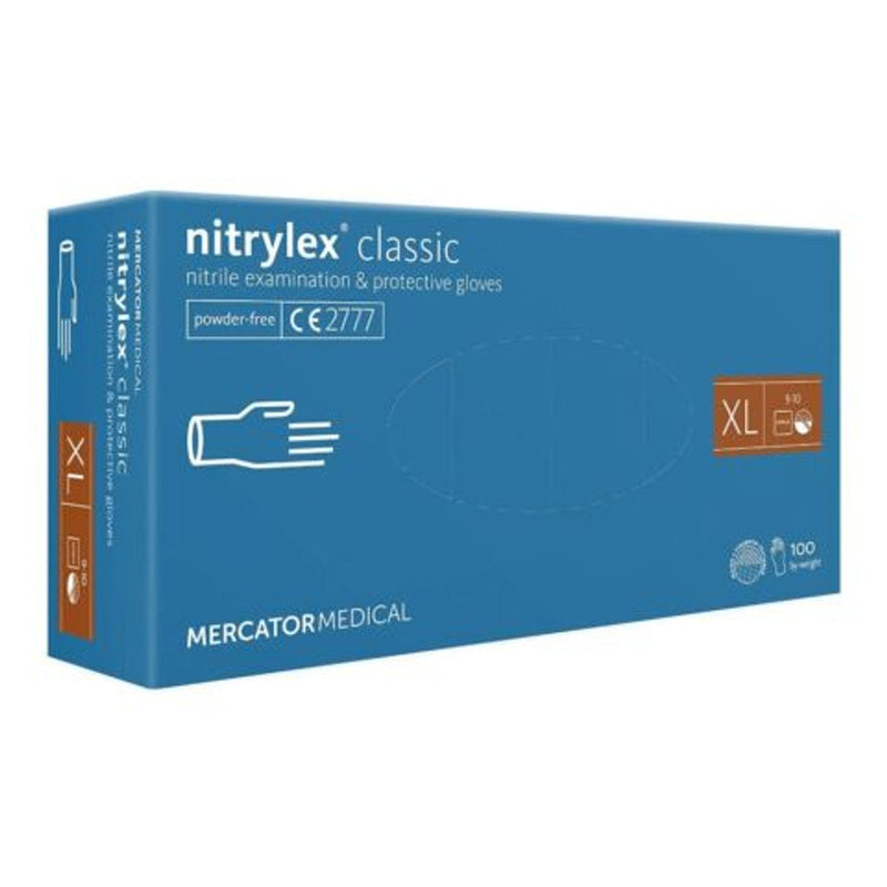 Blue Nitrile Gloves EXTRA LARGE XL - Box 100