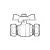 Butterfly Ball Valve Blue Handle 15mm