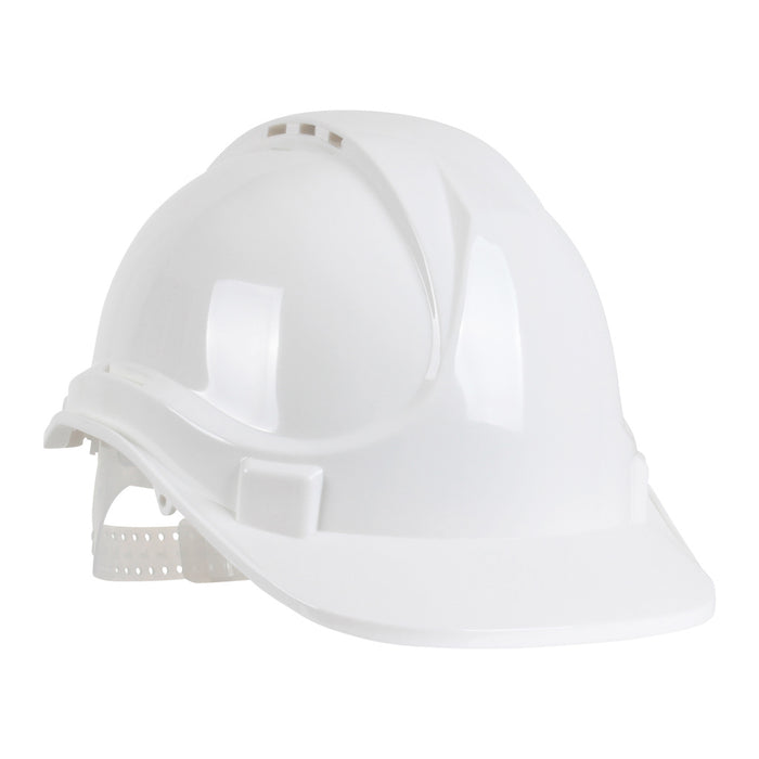 Blackrock 6 Point Harness Safety Helmet - White