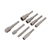 BlueSpot 14116 eight-piece socket adaptor, nut driver and magnetic bit holder set