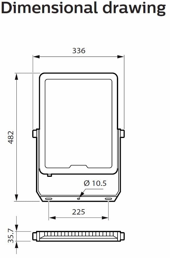 Philips Gen3 Floodlight 200w 24000lm 4k IP65/BUILT IN PHOTOCELL
