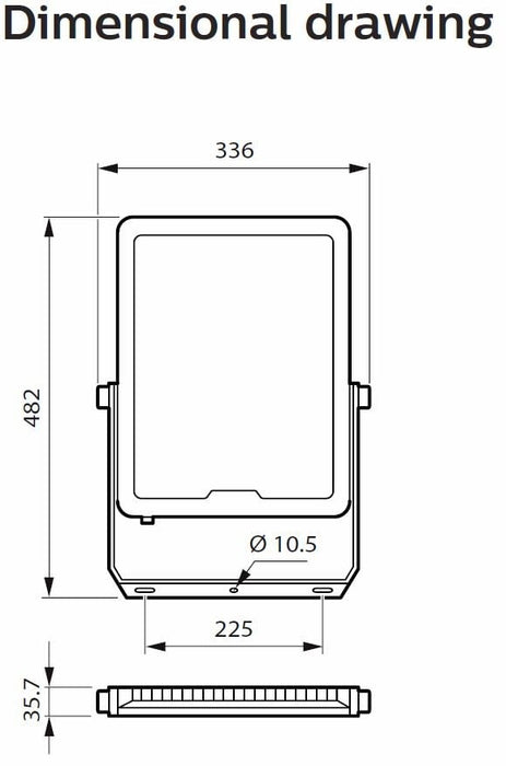 Philips Gen3 Floodlight 200w 24000lm 4k IP65/BUILT IN PHOTOCELL
