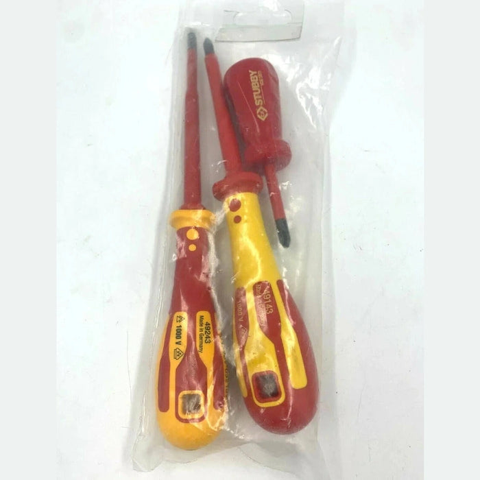 C.K DextroVDE Screwdriver Twin Pack with Free Stubby VDE Screwdriver