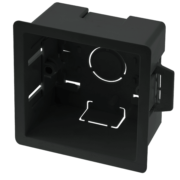 Click Essentials 1 Gang 47mm Deep Dry Lining Box Black WA106PBK