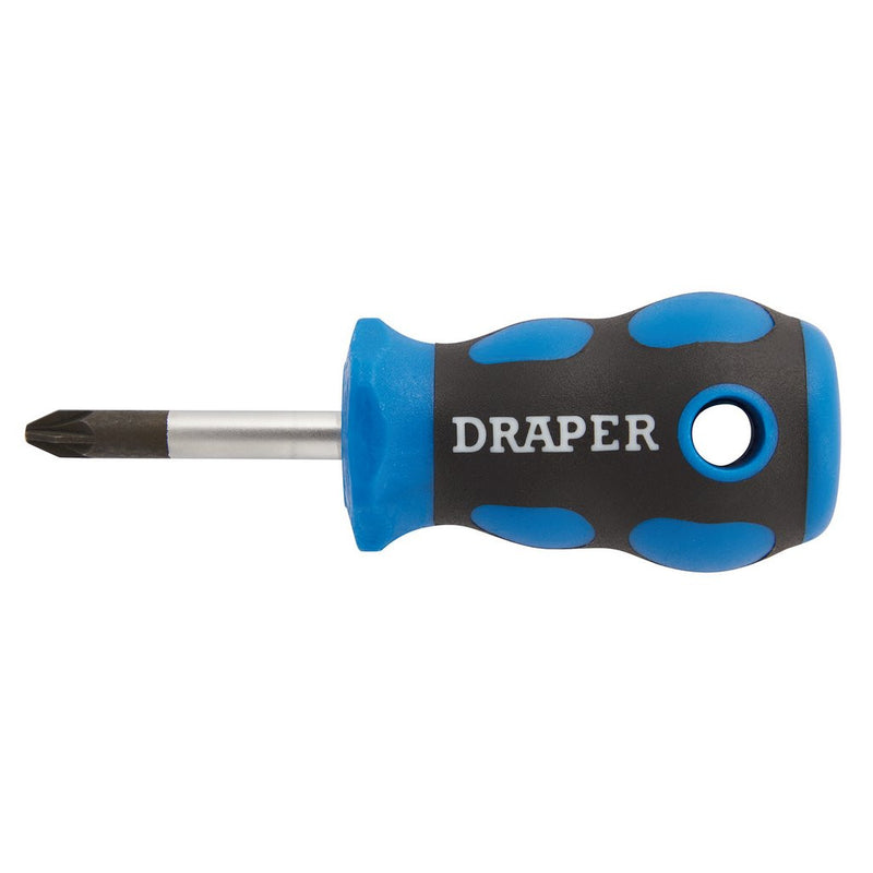 Draper Soft Grip PZ Type Screwdriver, No.2 x 38mm UK