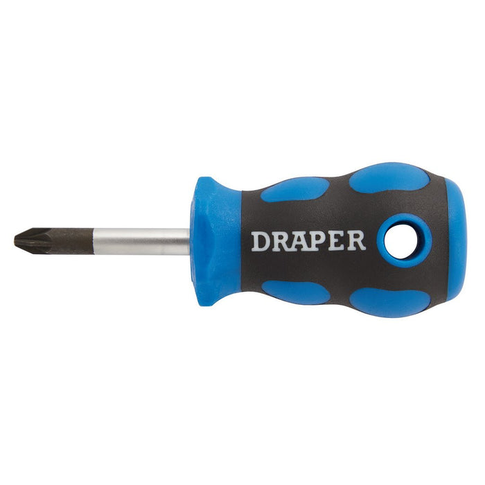 Draper Soft Grip PZ Type Screwdriver, No.2 x 38mm UK
