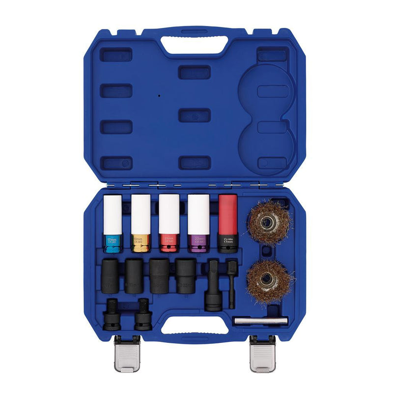 Draper Metric Deep Impact Socket Set, 1/2" 10pcs