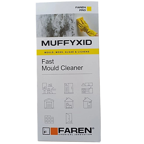 Faren MUFFYXID Mould Removal, Mould Removal, Fast Acting Mould Cleaner, Sanitizing, Quickly Eliminates Mold, Fungus, Moss and Algae, Delays Reappearance 500 ml