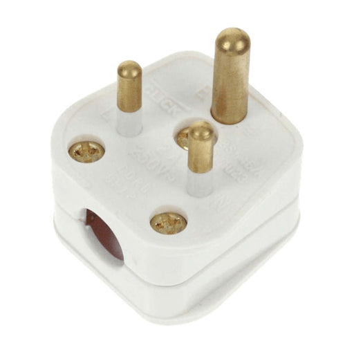 Click Mode 2A Round Pin Plug White